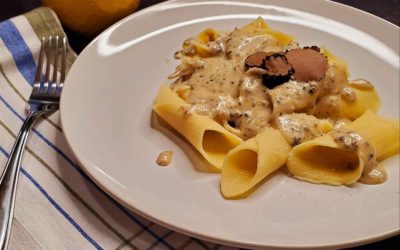 Istrian Fuži with Black Truffle Cream Sauce