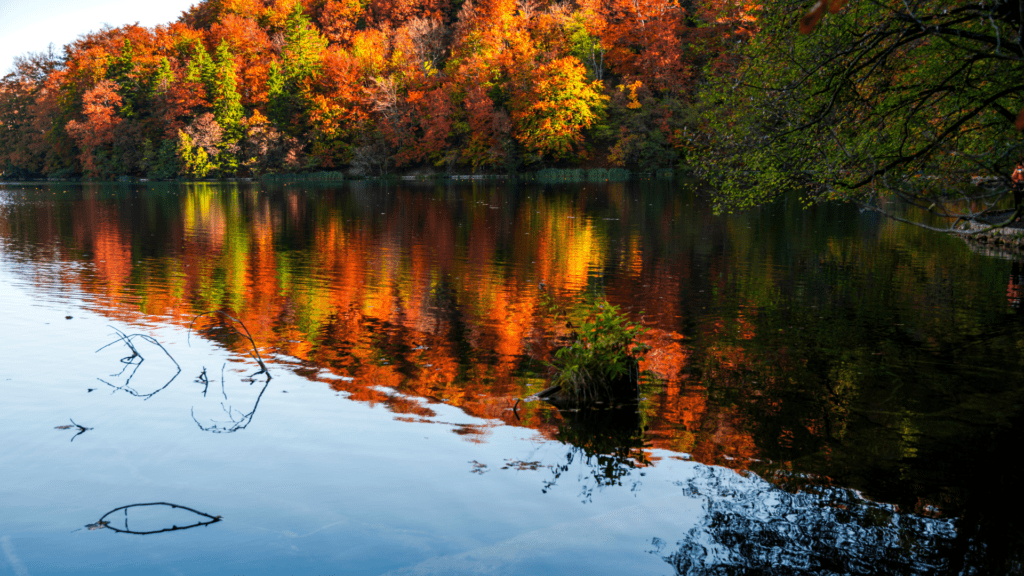 Fall landscape of Croatia in October